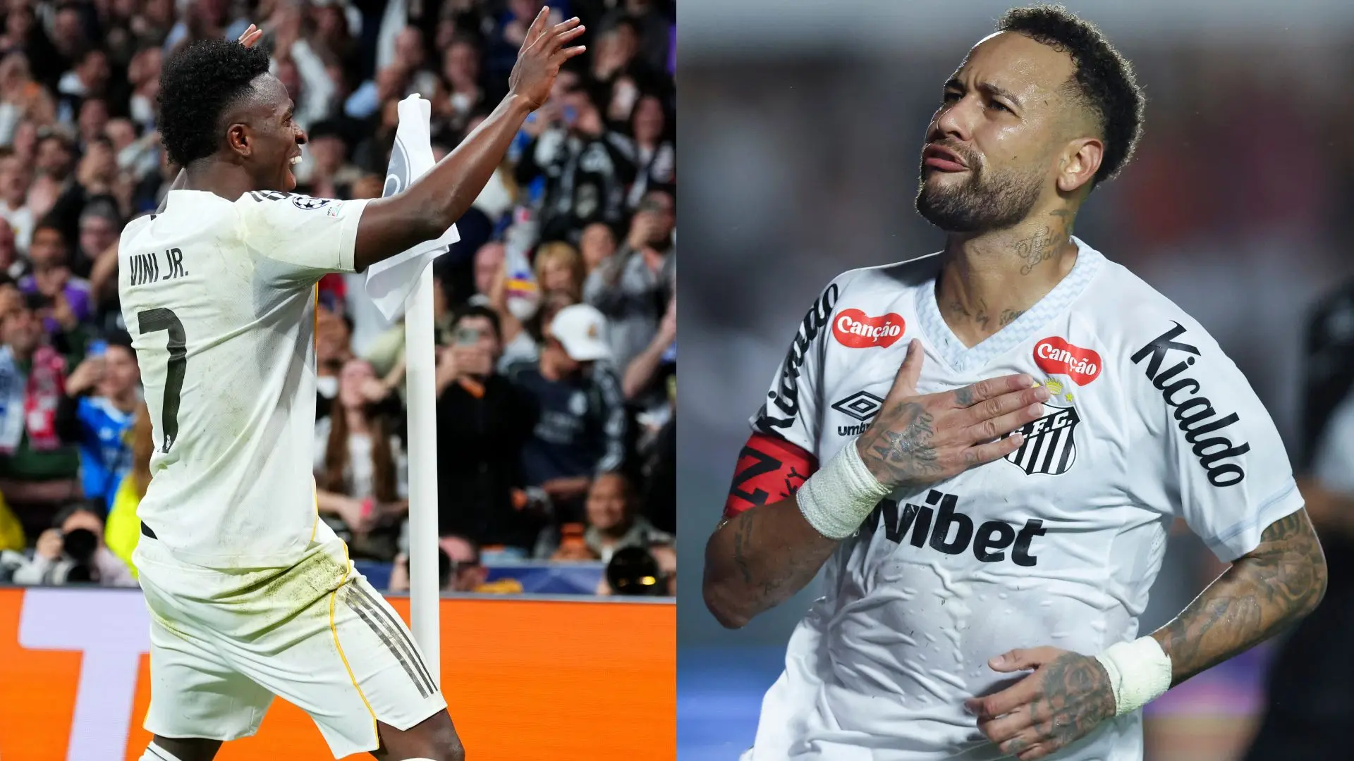 VIDÉO : Neymar imite la célébration de Vinicius Jr après avoir marqué pour Santos