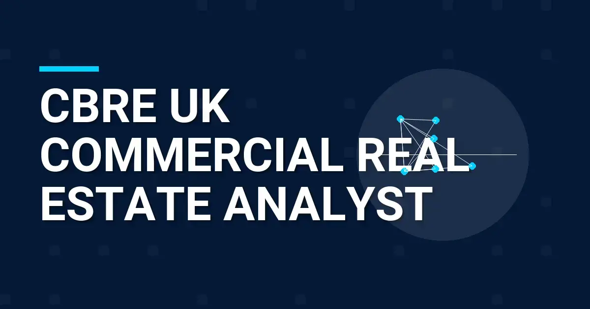 CBRE UK Commercial Real Estate Analyst