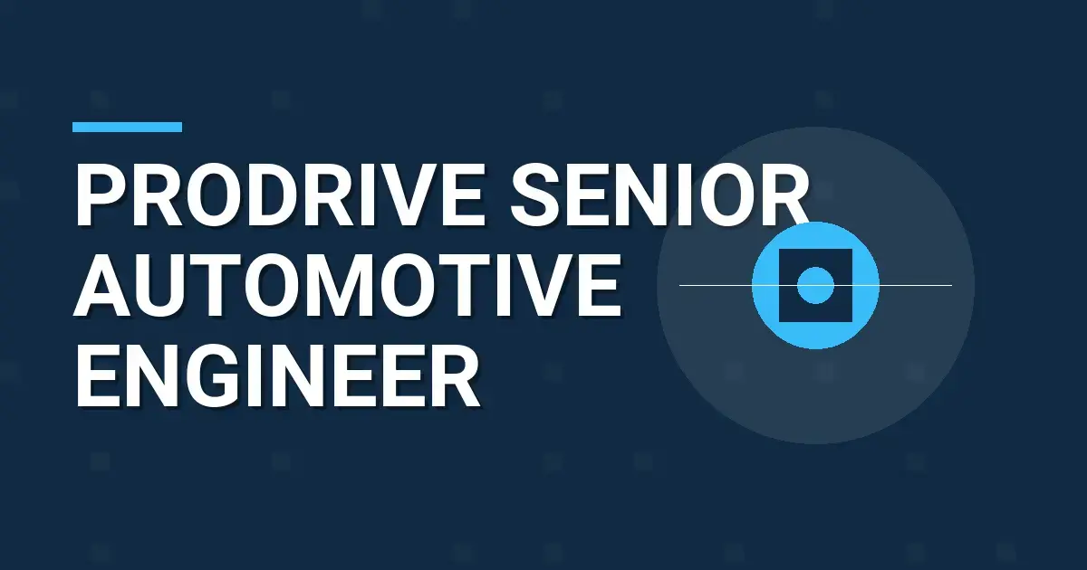 Prodrive Senior Automotive Engineer