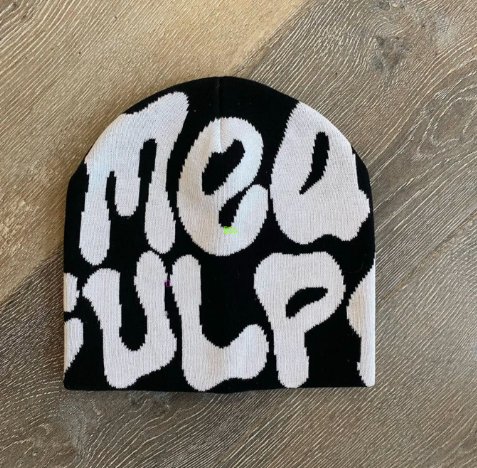 Fashion Meets Philosophy in the Mea Culpa Beanie.